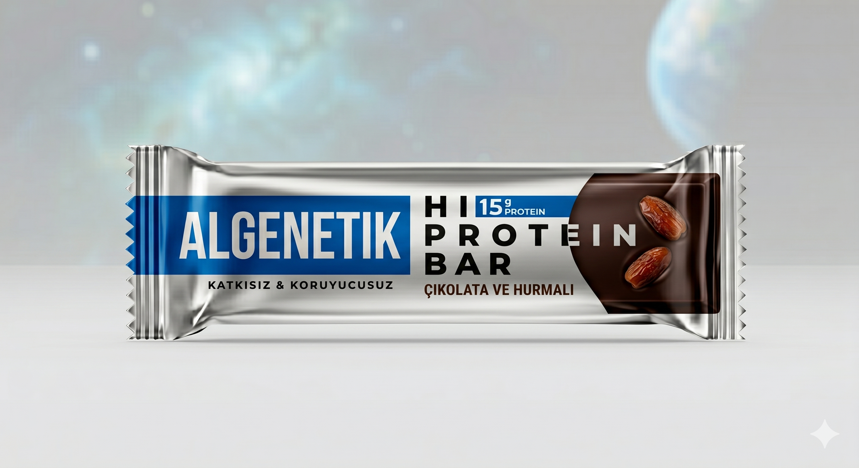 Algenetik Hi-Protein Bar Çikolata ve Hurmalı